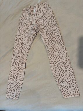 Women’s Pink Leopard Print High-Waist leggings